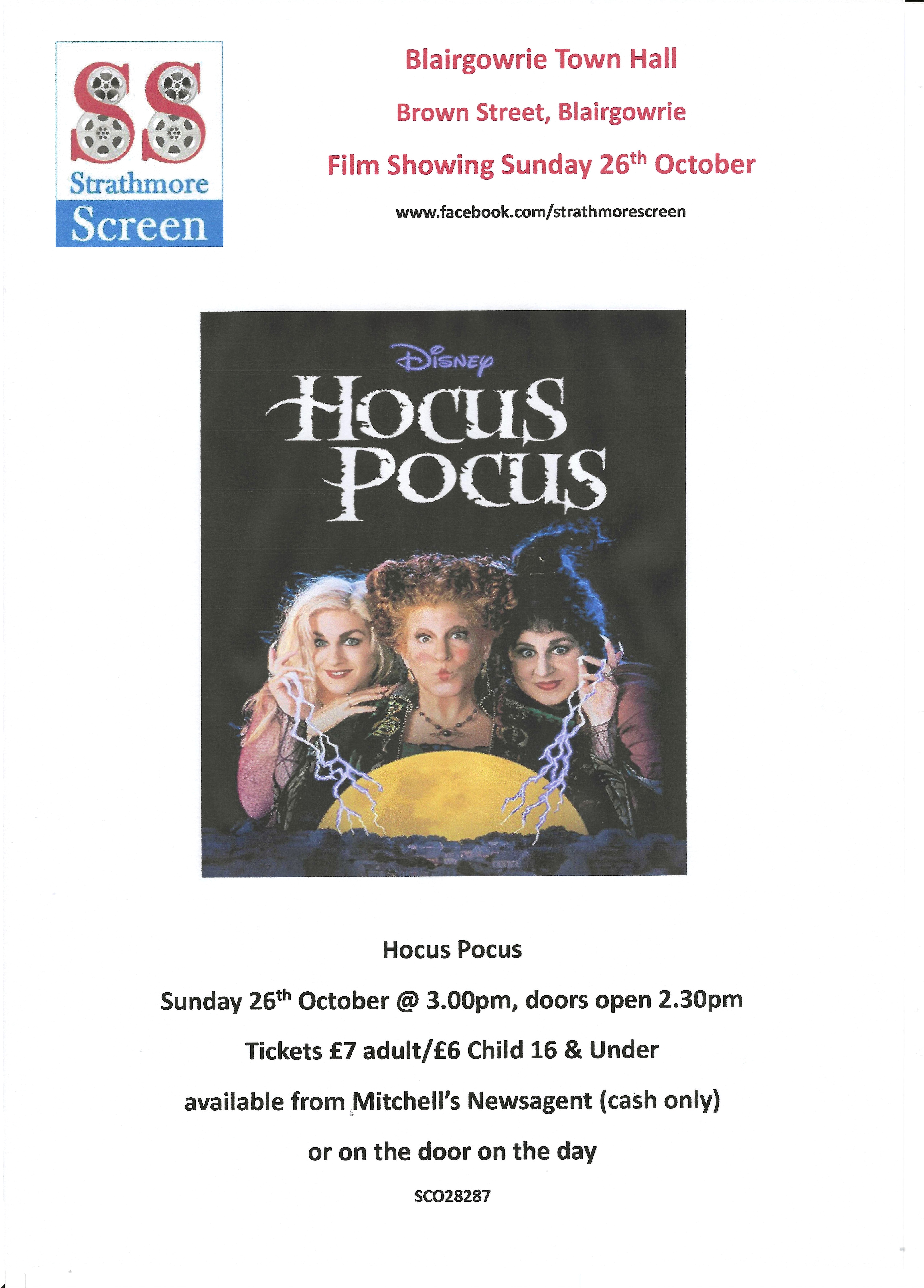 Strathmore Screen  (Hocus Pocus) Strathmore Screen  (Hocus Pocus)